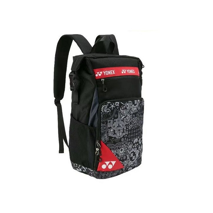 Yonex Black and Red Racket Sports Fabric Backpack Bag