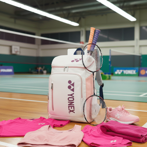 Yonex Durable Pink Racket Sports Backpack Bag