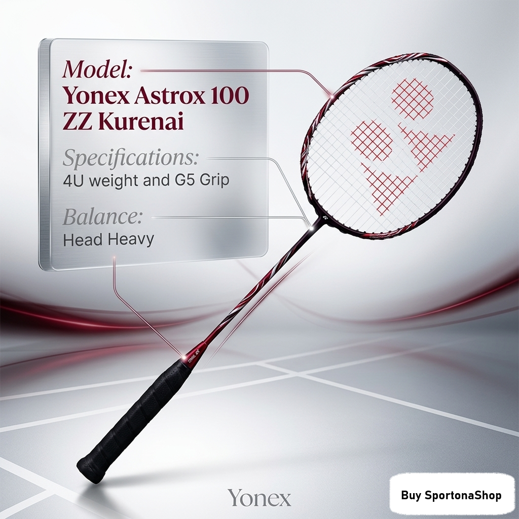 Yonex Astrox 100 ZZ Kurenai Maroon Black Head Heavy Racket
